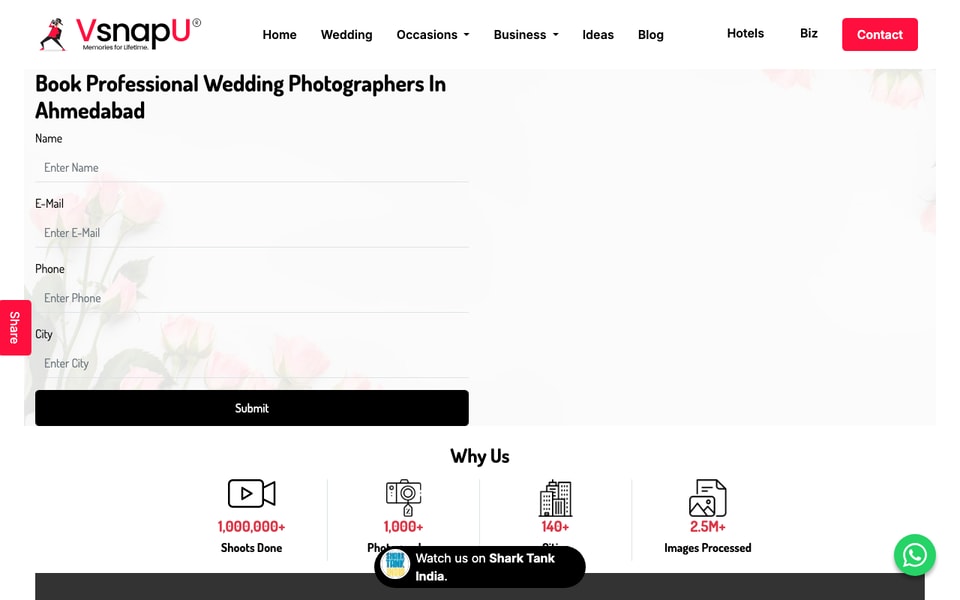 VsnapU Photography - Best Wedding Photographers in Ahmedabad studio preview