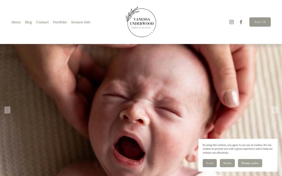 Vanessa Underwood Photography studio preview