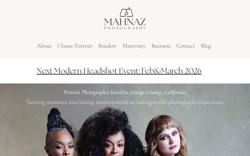 MAHNAZ PHOTOGRAPHY studio preview