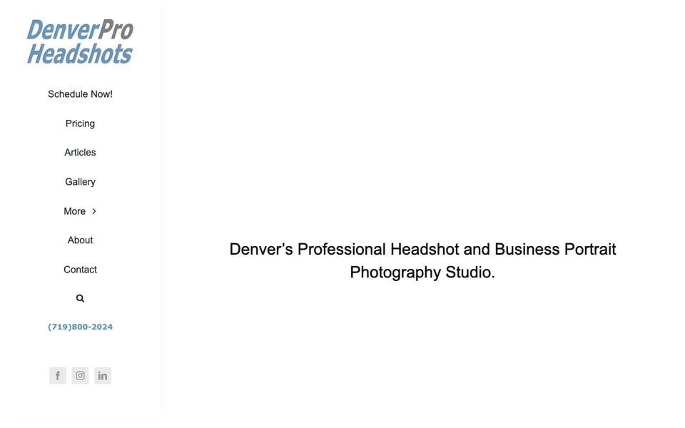 Denver Pro Headshots studio preview