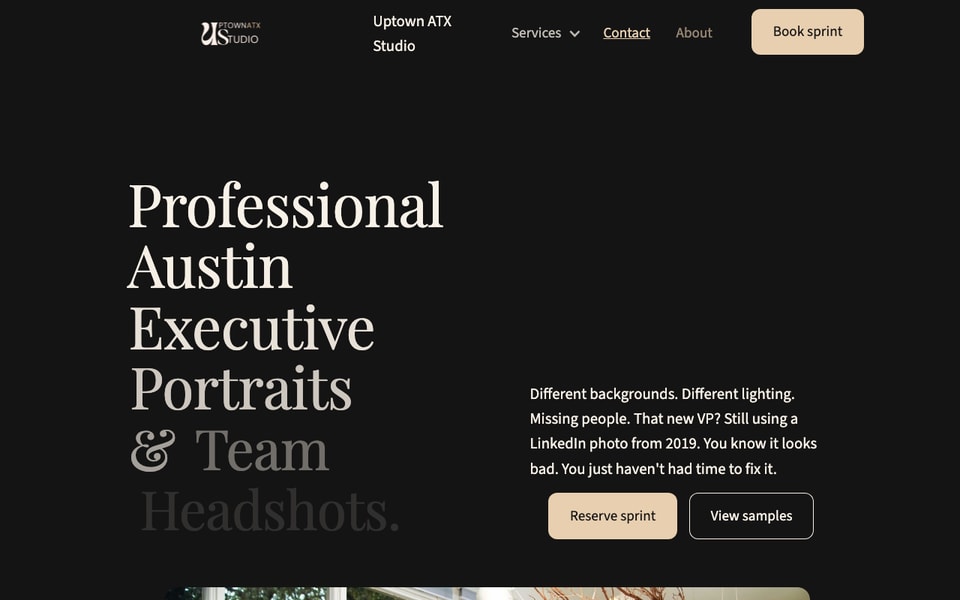 Uptown ATX Studio – Corporate & Headshot Photographer Austin studio preview