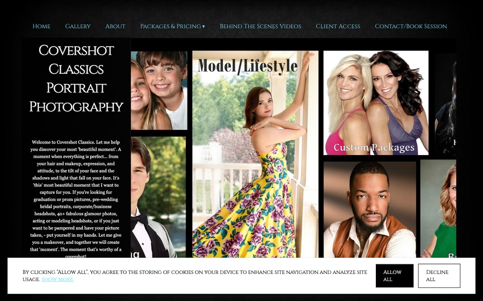 Covershot Classics Portrait Photography studio preview