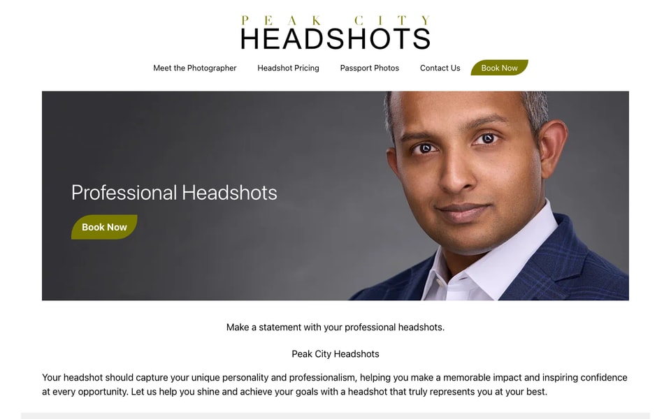 Peak City Headshots studio preview