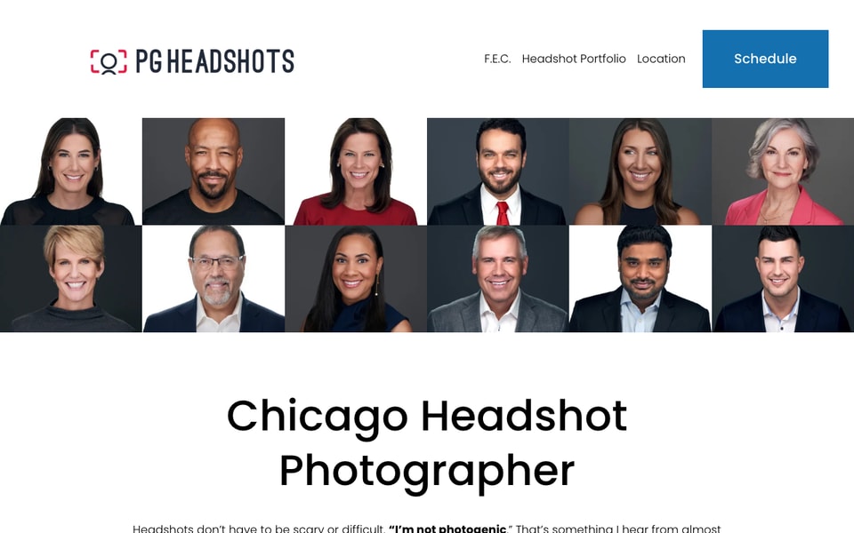 PG Headshots studio preview
