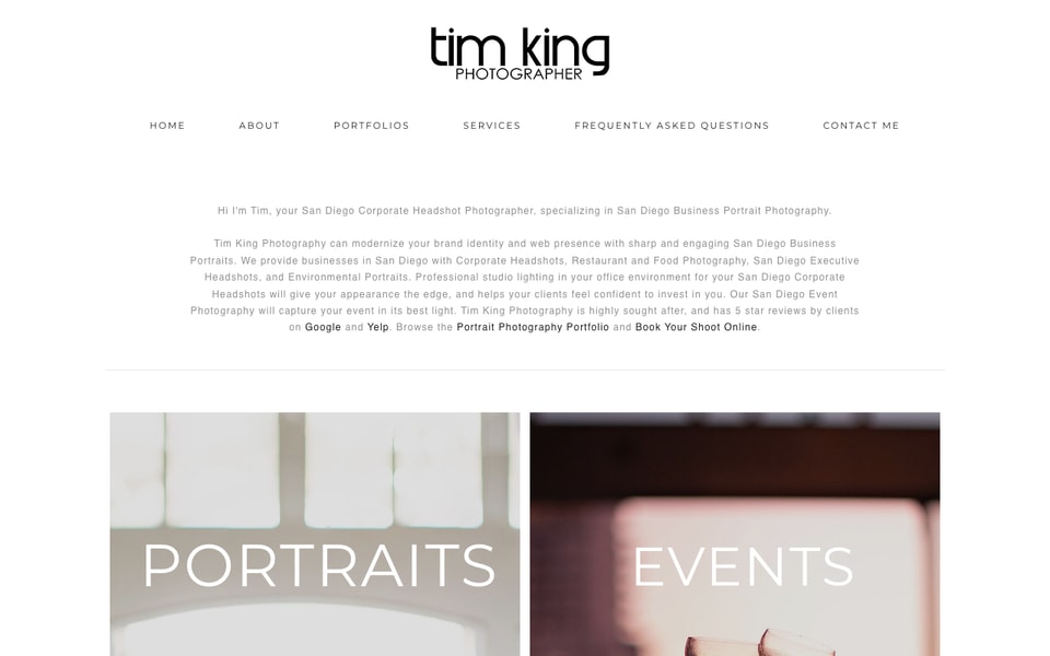Tim King - Headshot Photographer studio preview