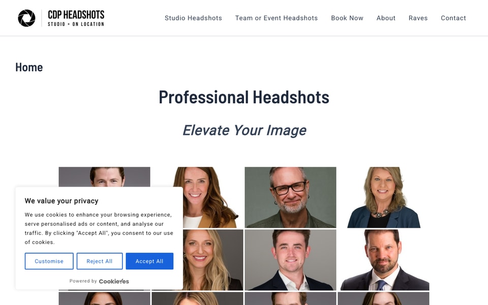 CDP Headshots studio preview