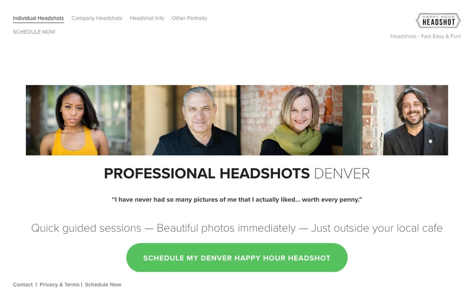 Happy Hour Headshot studio preview