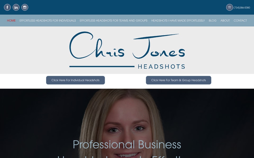 Chris Jones Headshots studio preview