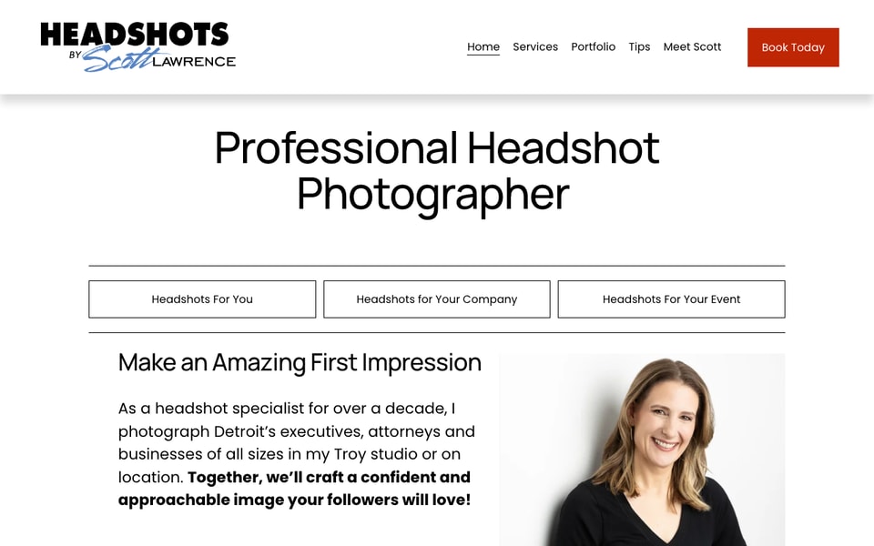 Headshots by Scott Lawrence studio preview
