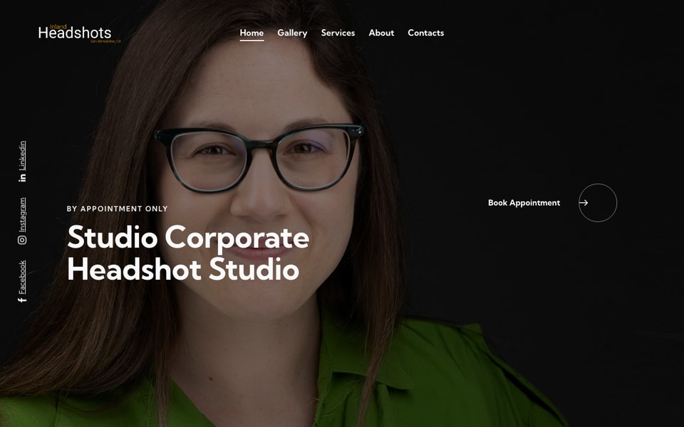 Inland Headshots studio preview