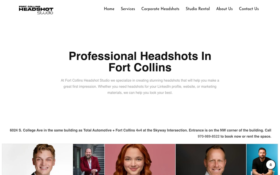 Fort Collins Headshot Studio studio preview