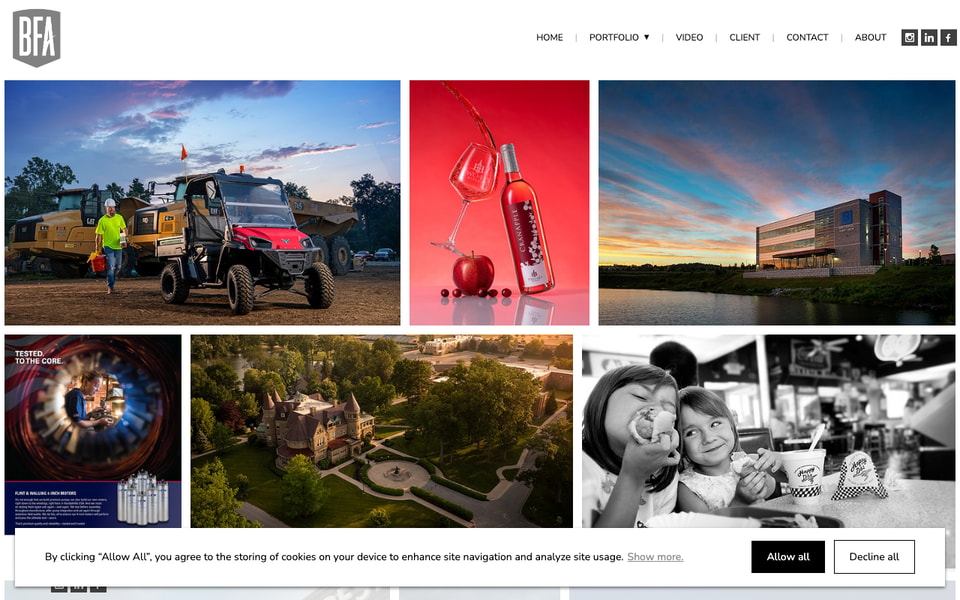 BFA Commercial Photography studio preview