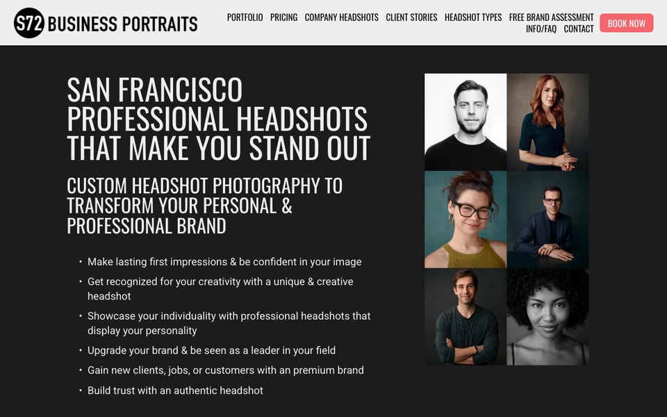 S72 Business Portraits studio preview