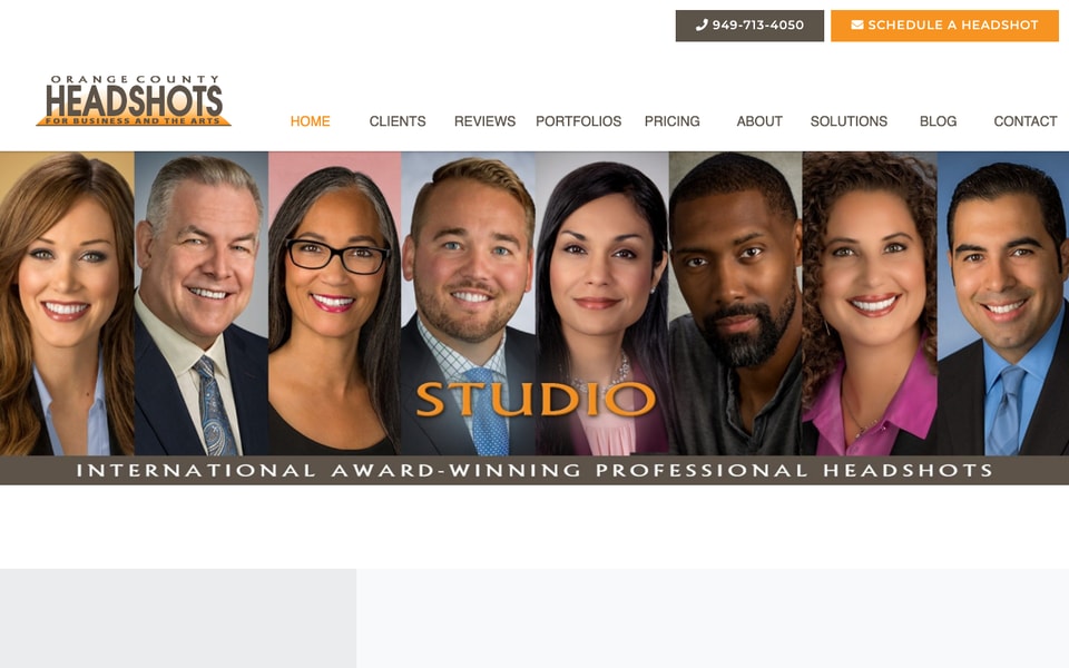 Orange County Headshots studio preview