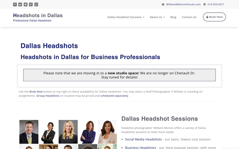 Headshots In Dallas studio preview