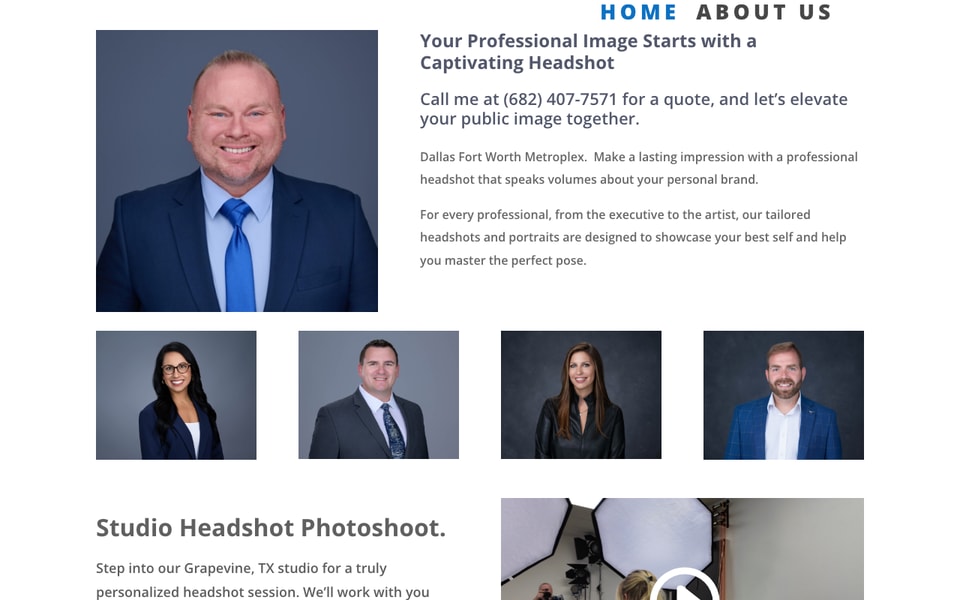 Professional Headshot Photographers of Fort Worth studio preview
