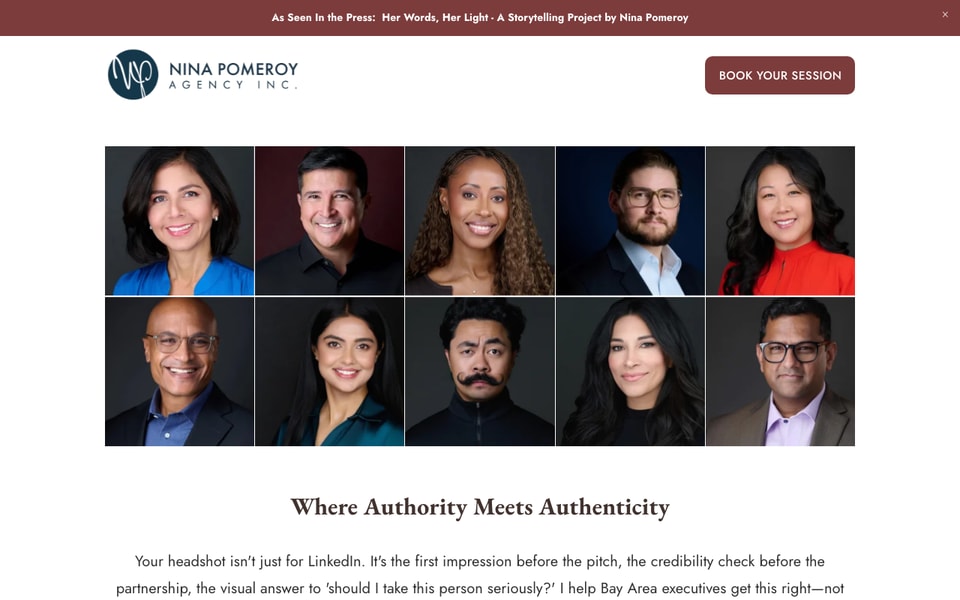 Nina Pomeroy Photography studio preview