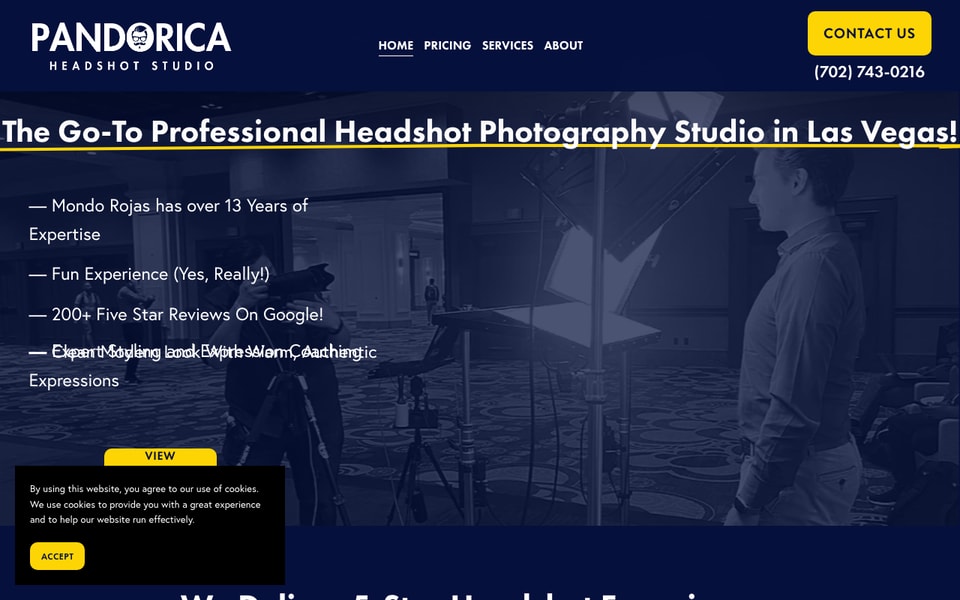 Pandorica Headshot Studio studio preview