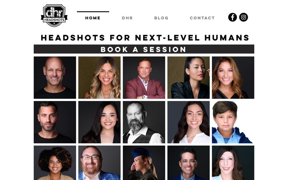 DHR Headshots studio preview