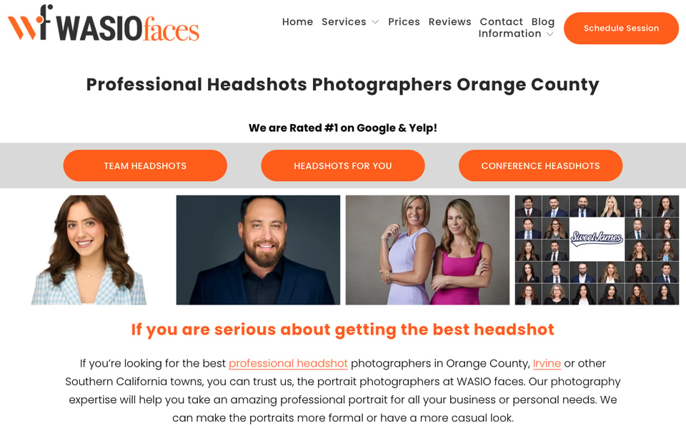 Wasio Faces - professional headshot photographer studio preview