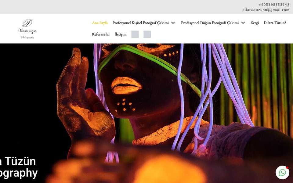 Profesyonel Fotoğrafçı Dilara Tüzün studio preview