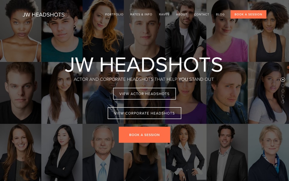 JW Headshots studio preview