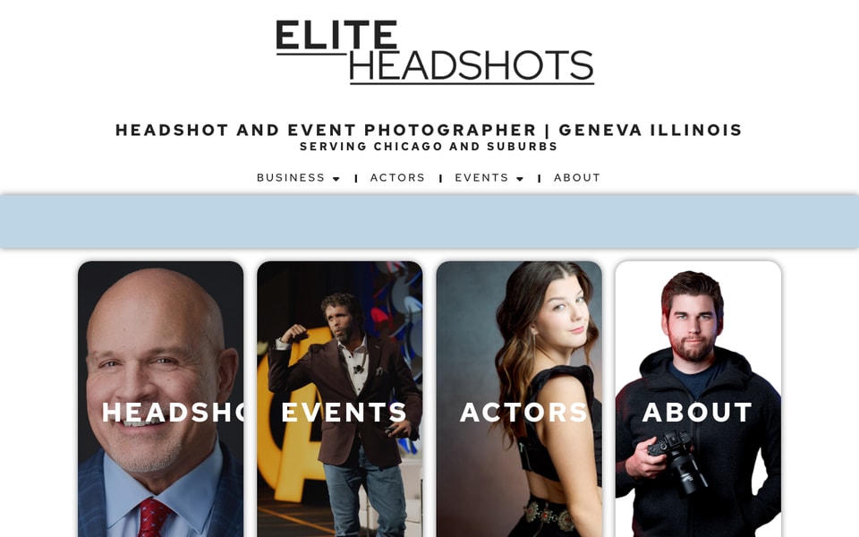 Elite Headshots studio preview