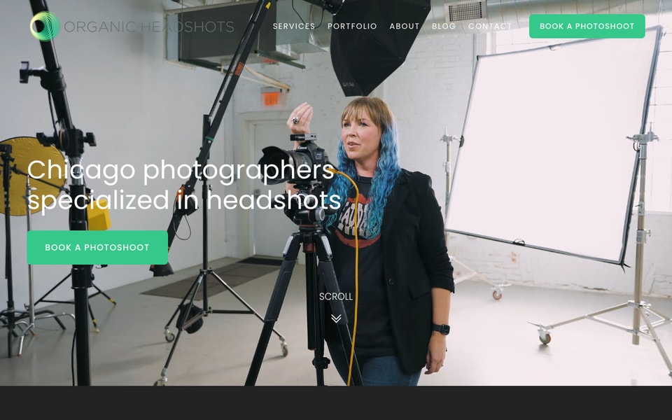 Organic Headshots studio preview