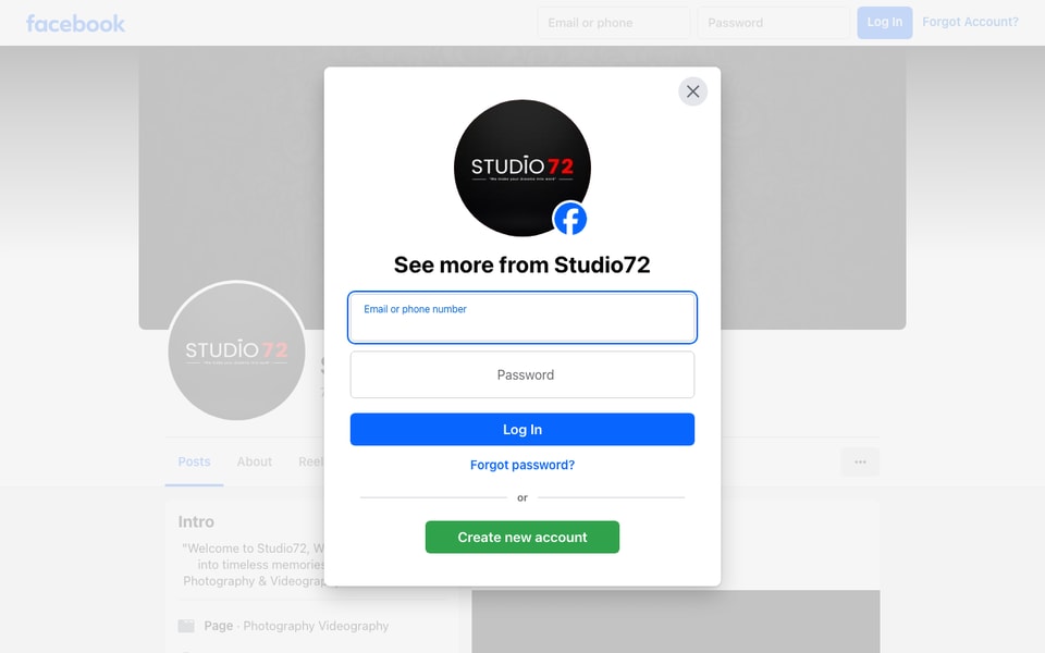 Studio72 studio preview