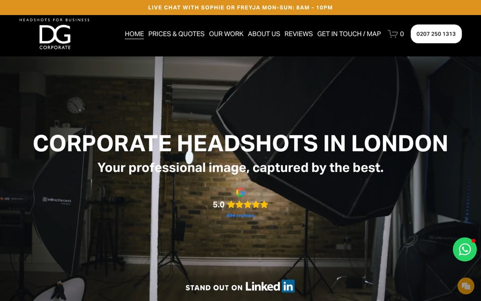 DG Corporate studio preview
