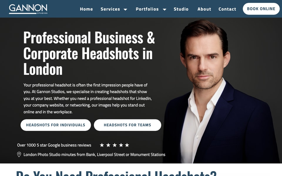 Gannon Studios Headshot Photographer studio preview