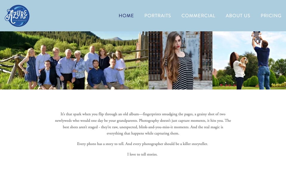 azure photography studio preview
