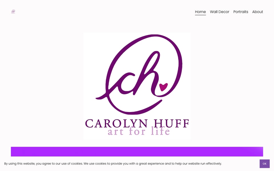 Carolyn Huff - Art for Life studio preview