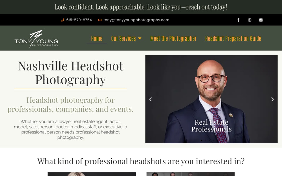 Nashville Headshot Photography studio preview