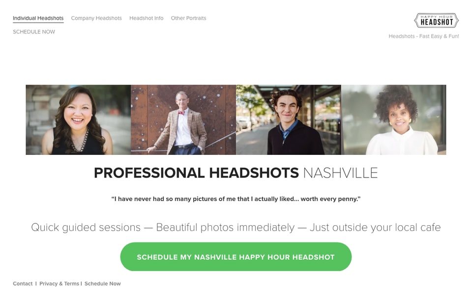 Happy Hour Headshot Nashville studio preview
