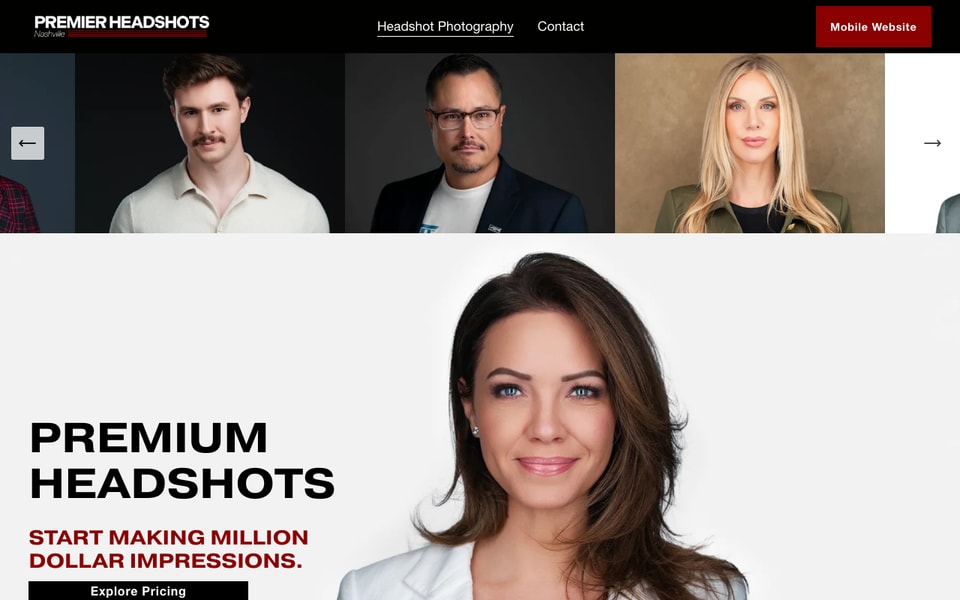 Premier Headshots Nashville studio preview