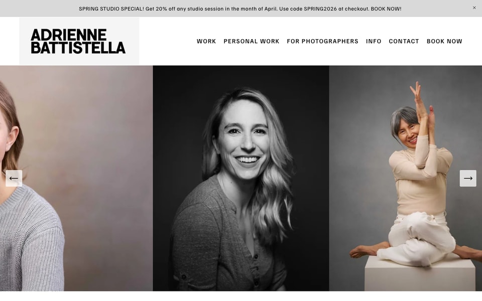 Adrienne Battistella Photography studio preview