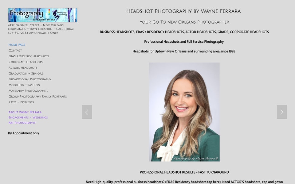 Photography by Wayne Ferrara studio preview