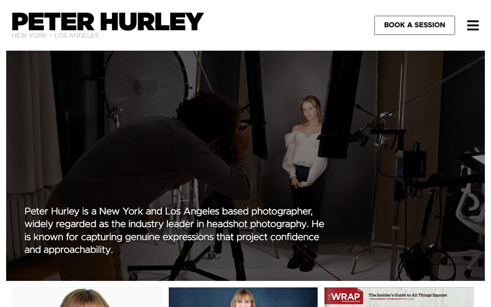 Peter Hurley Photography studio preview