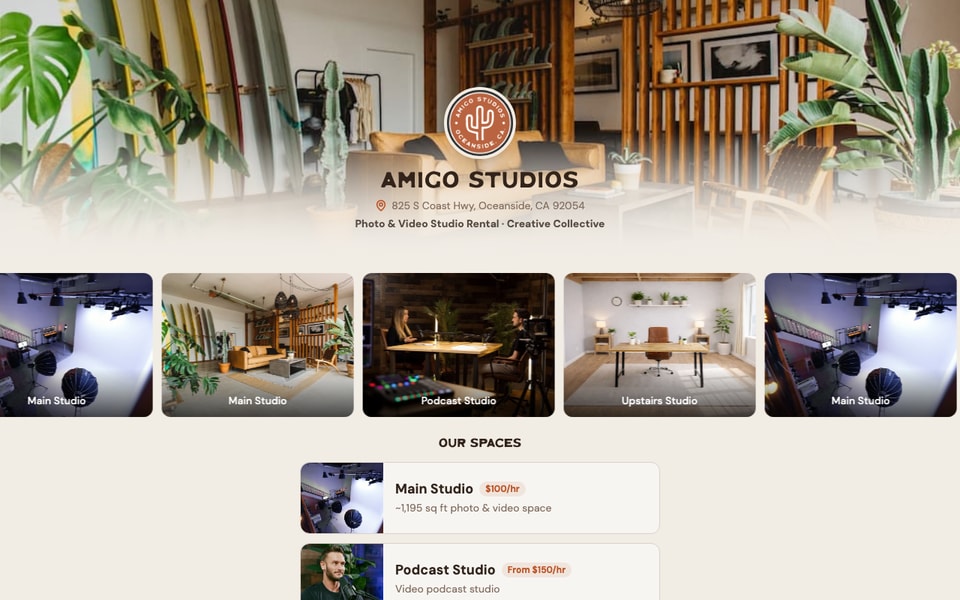 Amigo Studios studio preview