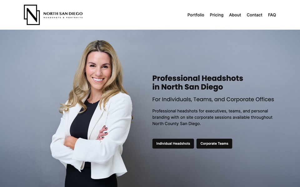 North San Diego Headshots & Portraits studio preview