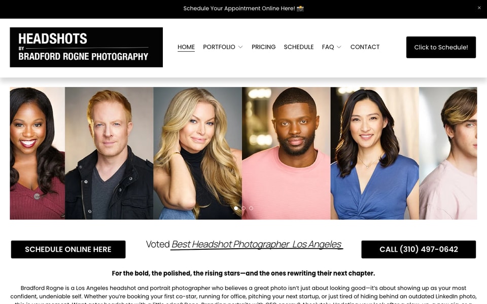Headshots by Bradford Rogne Photography studio preview