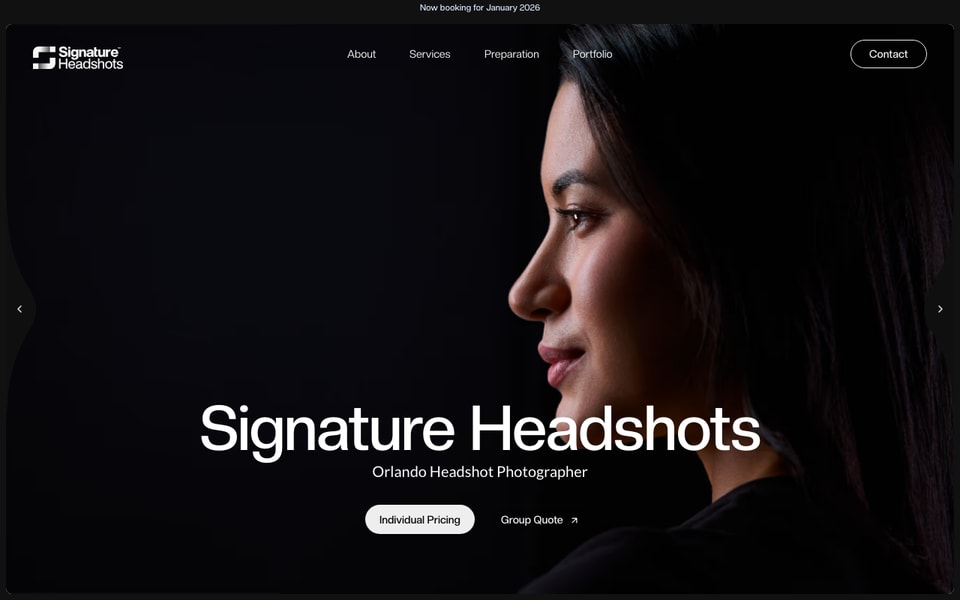 Signature Headshots studio preview