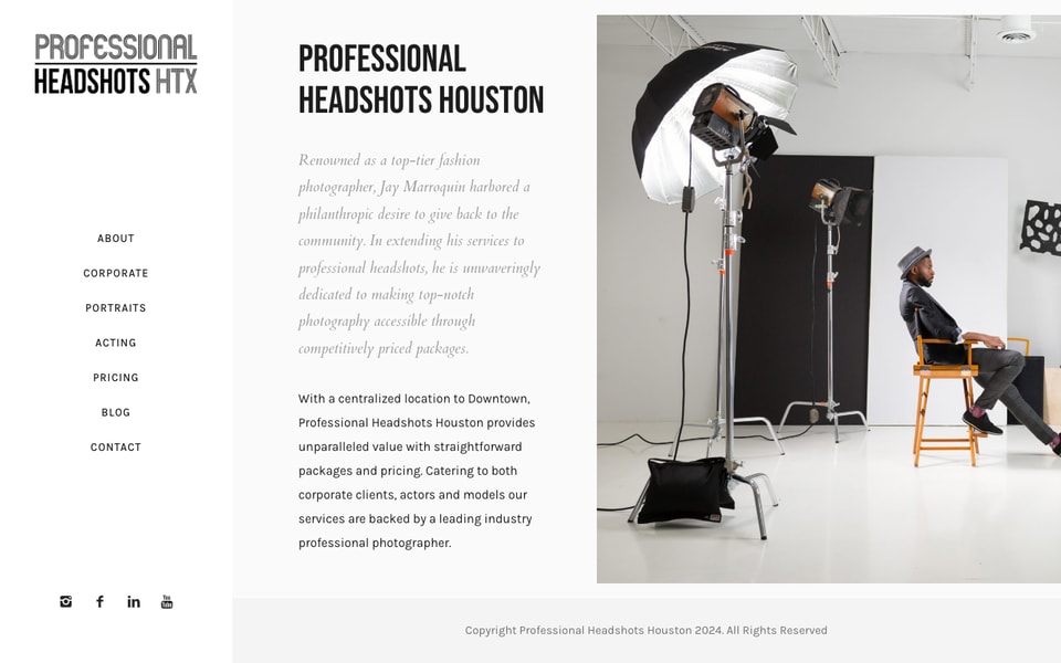 Professional Headshots Houston studio preview
