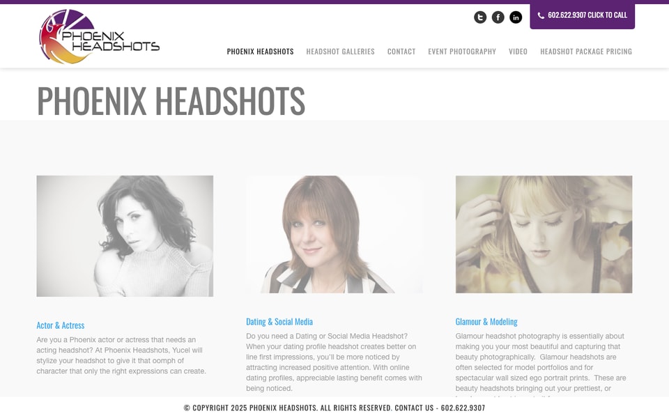 Phoenix Headshots studio preview