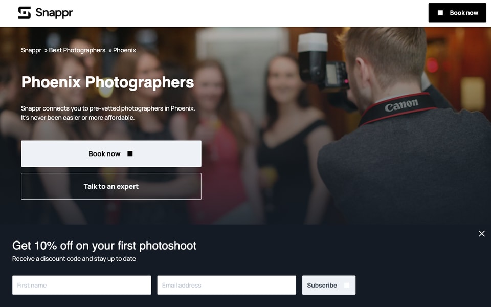 Snappr Photography studio preview