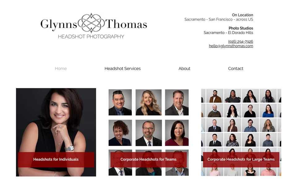 Headshots - Glynns Thomas Portraits studio preview