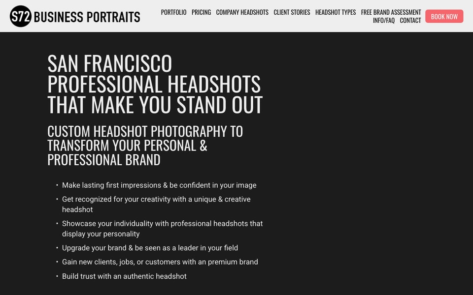S72 Business Portraits studio preview