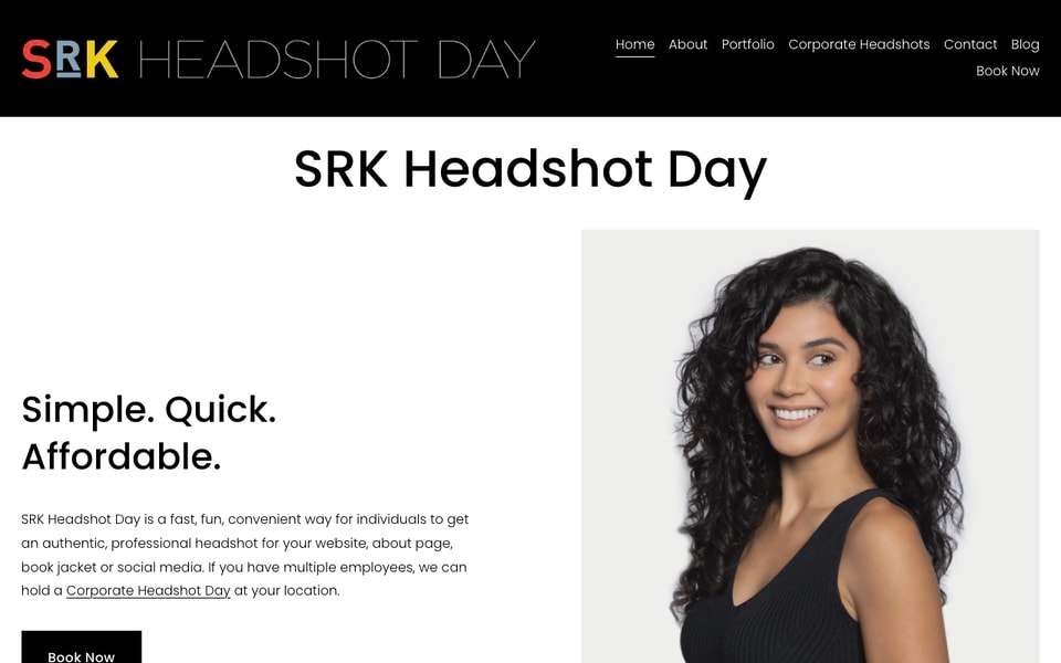 SRK Headshot Day studio preview