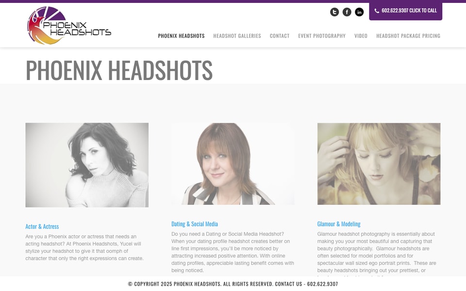 Phoenix Headshots studio preview
